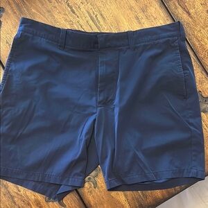 J. Crew Factory Tech Men's Navy Flat Front Shorts 7”